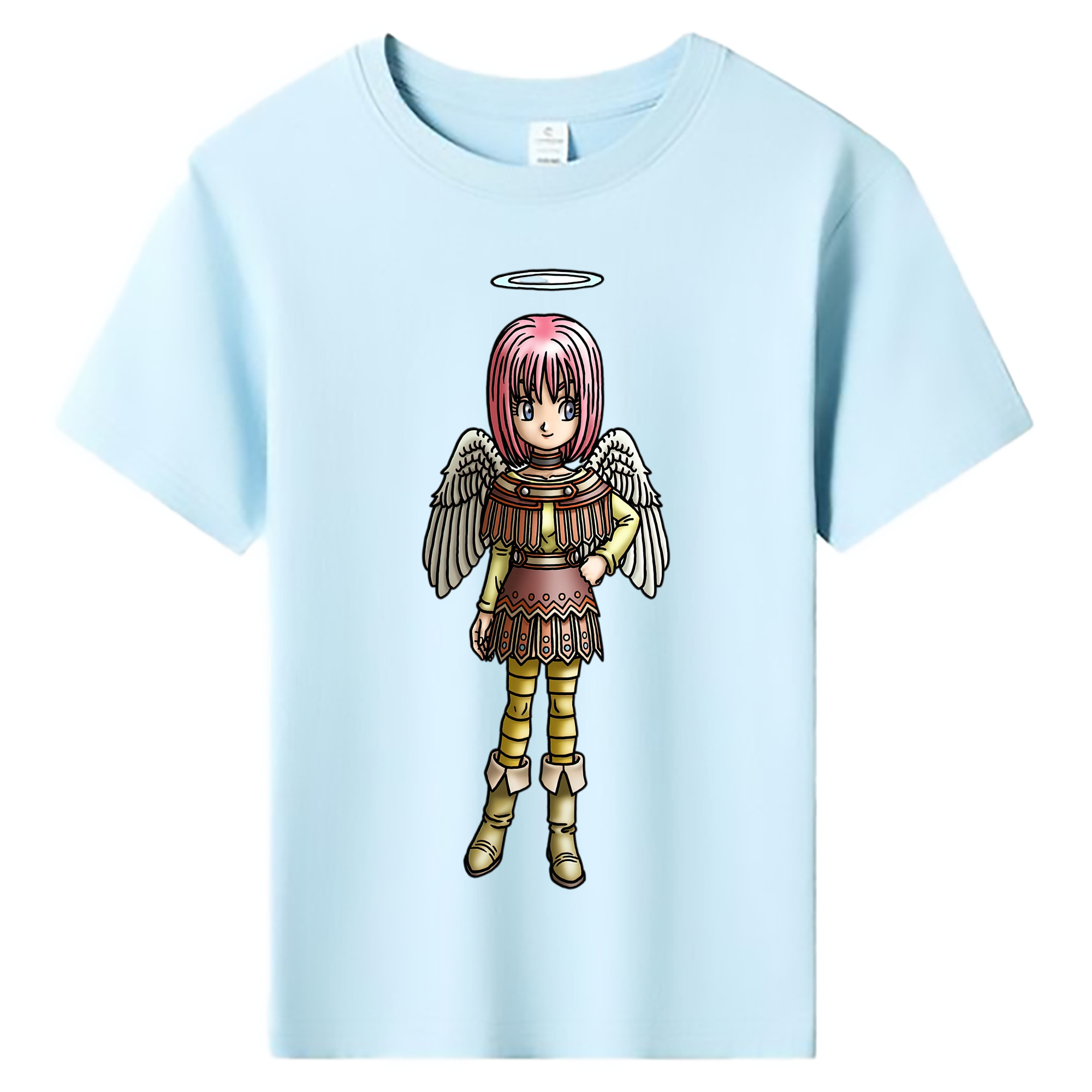 （画像用） ドラゴンクエスト Doragon Kuesuto Dragon Quest 綿100％キッズTシャツ（フロントプリント）